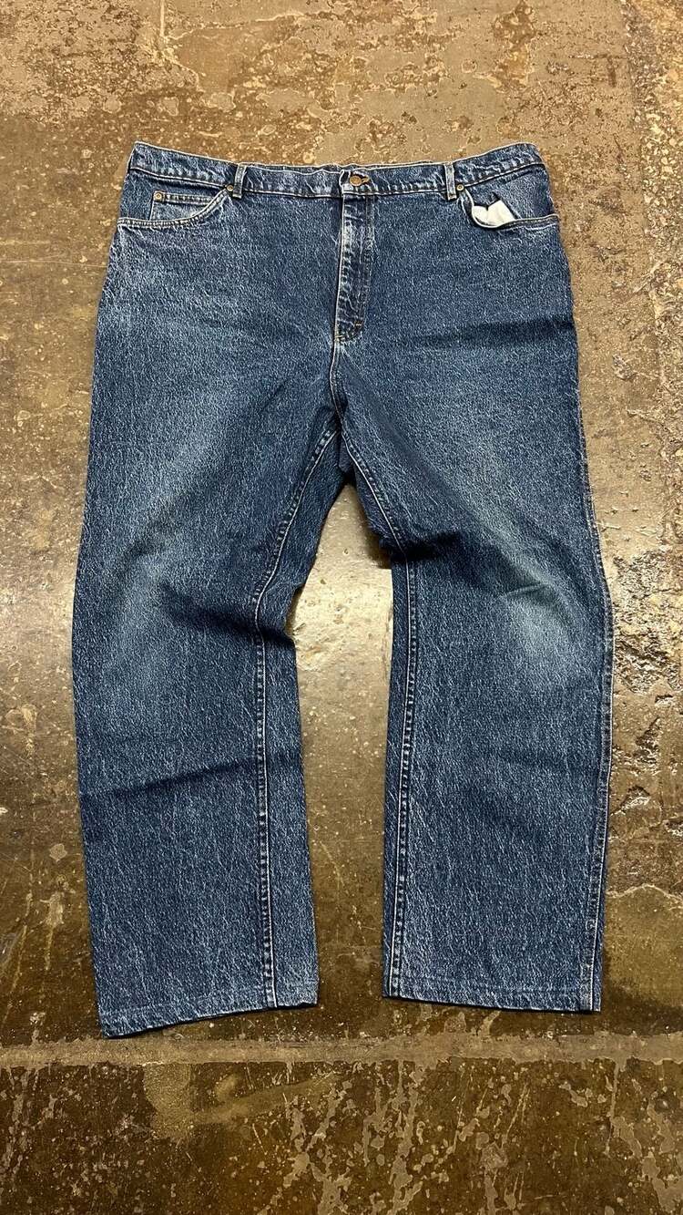 Vintage Lee Riders Denim Jeans Acid Wash Blue 44x32